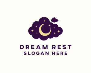 Star Moon Cloud logo design