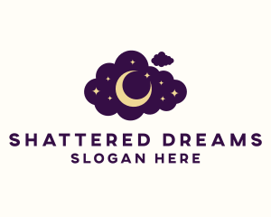 Star Moon Cloud logo design