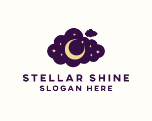 Star Moon Cloud logo design