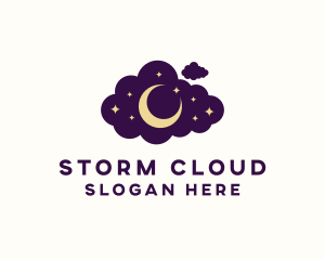 Star Moon Cloud logo design