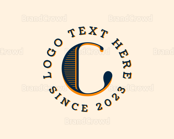 Boutique Interior Designer  Letter C Logo