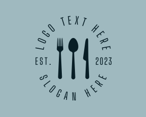 Cutlery - Food Diner Restaurant logo design