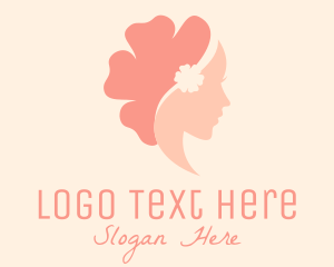 Flower Woman Profile Logo