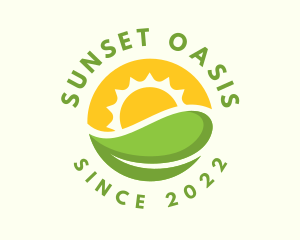 Sun Leaf Eco Farm logo design