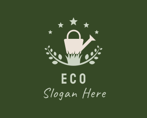 Lawn Maintenance - Watering Can Gardening logo design