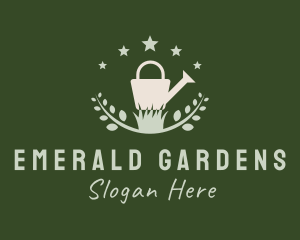 Watering Can Gardening  logo design