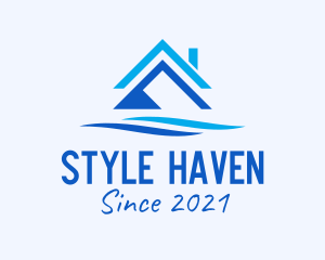Hostel - Beach Resort Housing logo design