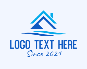 House - Beach Resort Housing logo design