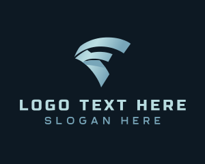 Startup Tech Company Letter F logo design
