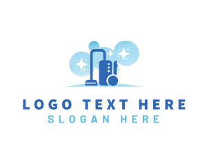 Disinfectant - Vacuum Hoover Cleaning logo design