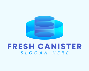 Canister - 3D Stage Platform logo design