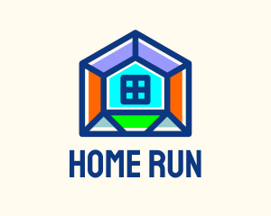 Multicolor Home Builder  logo design