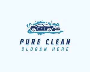 Auto Wash Cleaning logo design