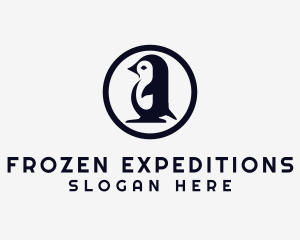 Antarctica - Baby Penguin Daycare logo design