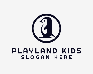 Baby Penguin Daycare logo design