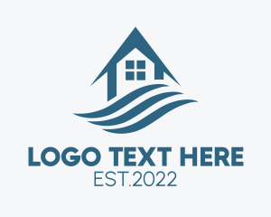 Leasing - Beachside Hotel Wave logo design