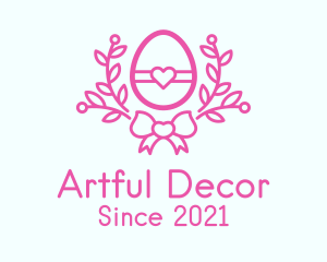 Pink Egg Decor logo design