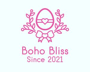 Pink Egg Decor logo design