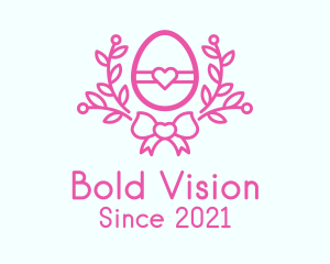 Pink Egg Decor logo design