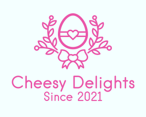 Pink Egg Decor logo design