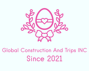 Pink Egg Decor logo design