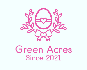 Pink Egg Decor logo design