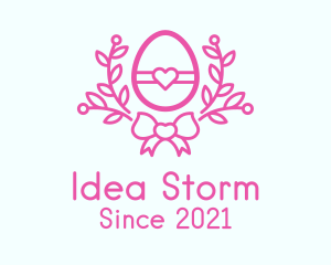 Pink Egg Decor logo design