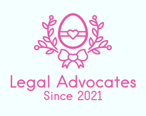 Pink Egg Decor logo design