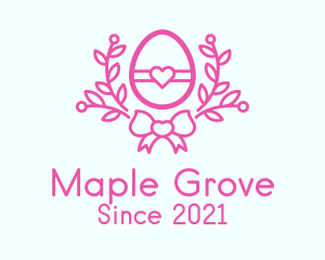 Pink Egg Decor logo design