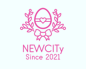 Pink Egg Decor logo design