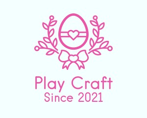 Pink Egg Decor logo design