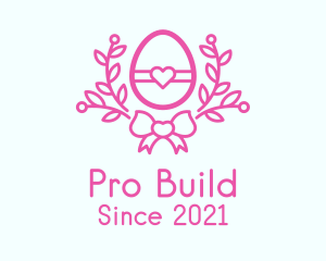 Pink Egg Decor logo design