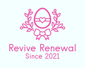 Pink Egg Decor logo design