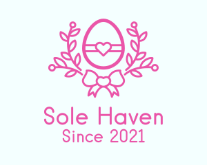 Pink Egg Decor logo design