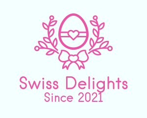 Pink Egg Decor logo design