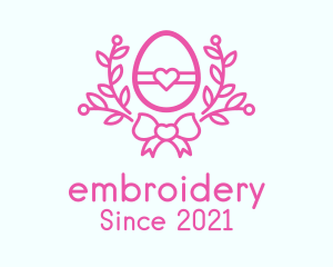 Pink Egg Decor logo design