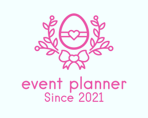 Line Art - Pink Egg Decor logo design