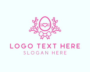 Pink Egg Decor logo design