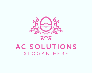 Pink Egg Decor logo design