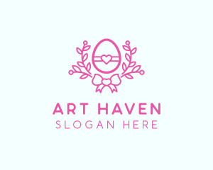 Pink Egg Decor logo design