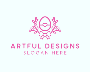 Pink Egg Decor logo design