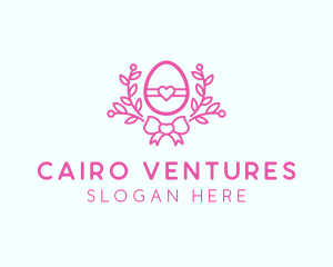 Pink Egg Decor logo design