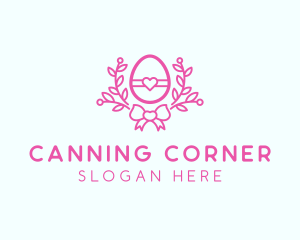 Pink Egg Decor logo design