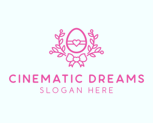 Pink Egg Decor logo design