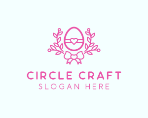 Pink Egg Decor logo design