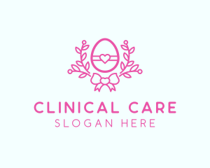 Pink Egg Decor logo design