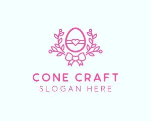 Pink Egg Decor logo design