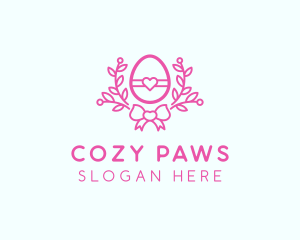 Pink Egg Decor logo design