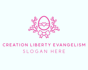 Pink Egg Decor logo design