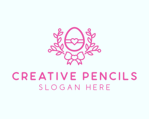 Pink Egg Decor logo design